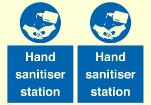 Hand sanitiser station